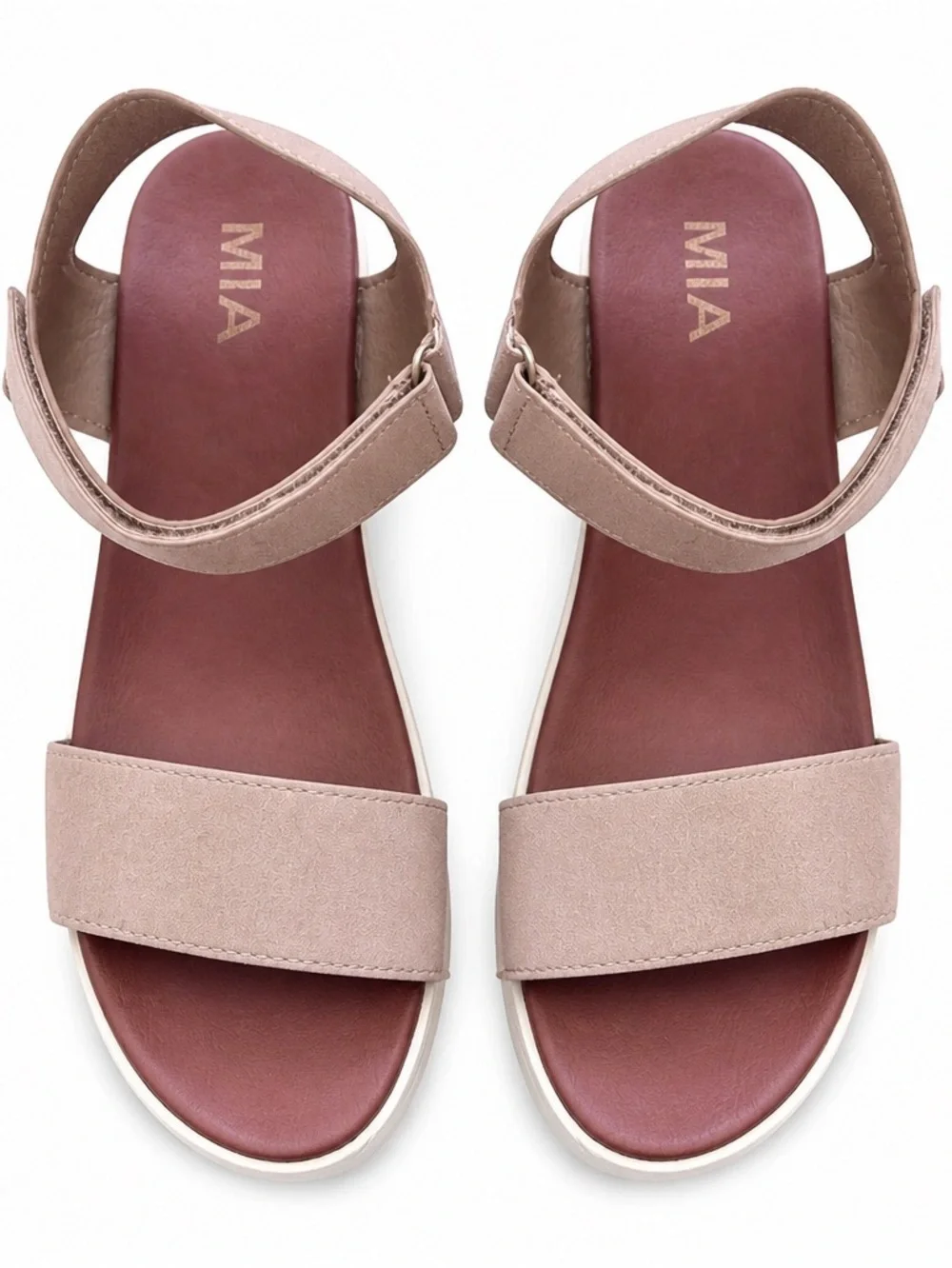 MIA Women's Taupe Neutral Sandals